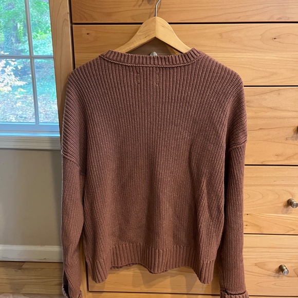 Dusty rose Lucky brand cotton sweater - Picture 3 of 3